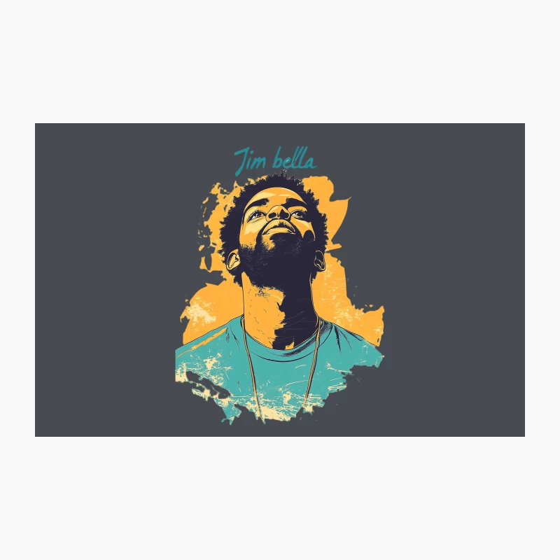 Artistic Urban Portrait of Hip-Hop Artist Travel Mug