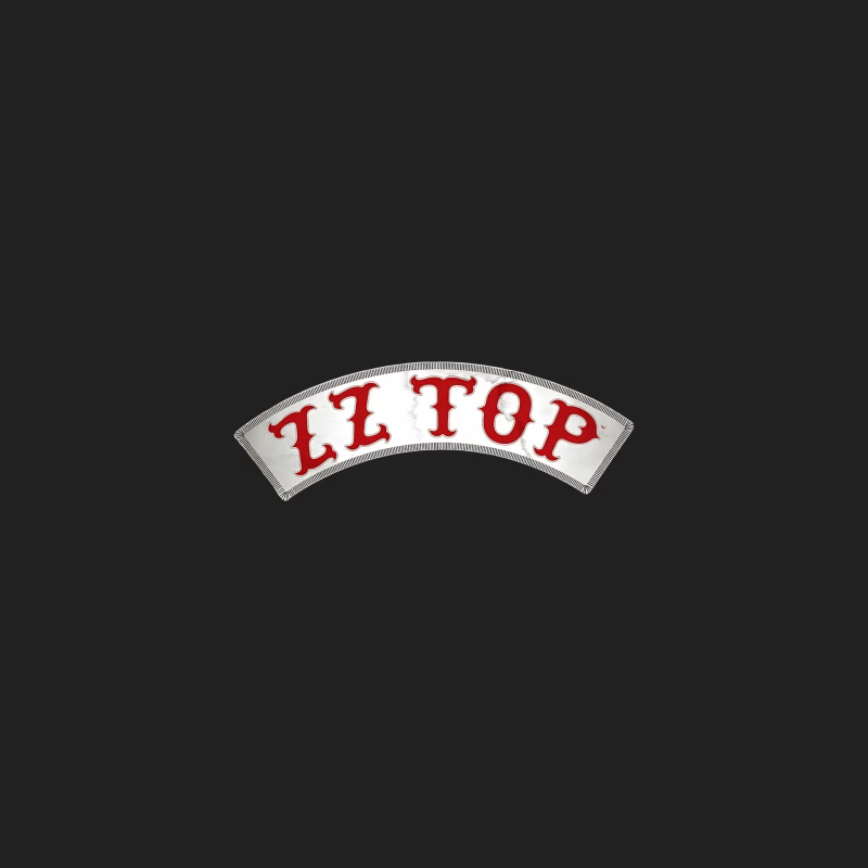 ZZ Top Vintage Rock Band Curved Logo Design Bucket Hat
