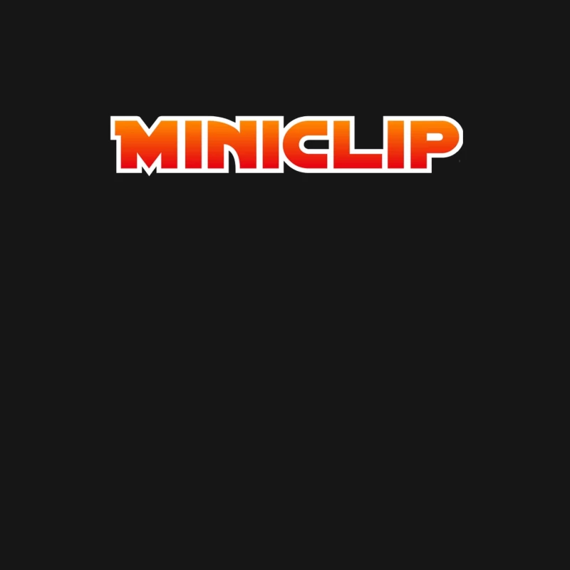 Miniclip Gaming Company Logo in Orange and Red Gradient Typography Male Long Sleeve T-Shirt