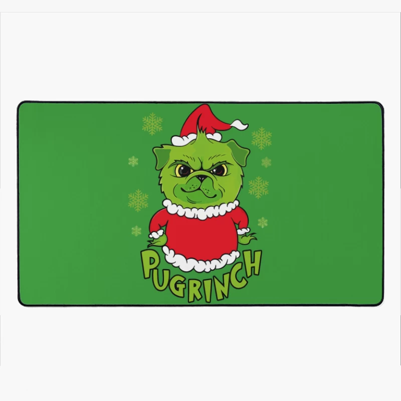 Pugrinch: Grumpy Holiday Cheer Desk Mat