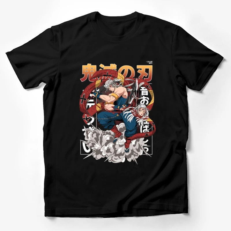 Krieger mit roten Schlangen Herren T-Shirt