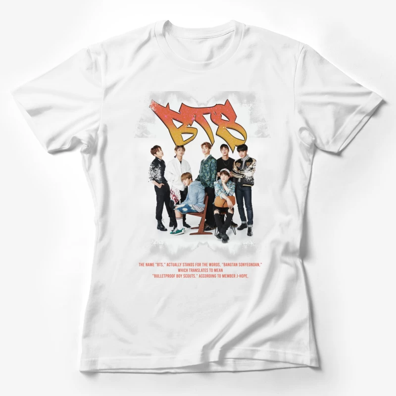 BTS: Popular K-Pop Boy Band from South Korea Female T-Shirt
