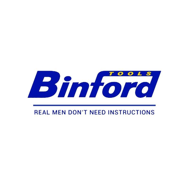 Binford Tools Company Logo with Bold Slogan Pin