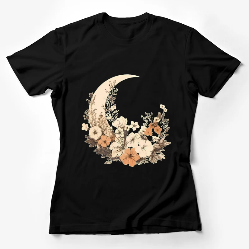Blumenmond-Design Damen T-Shirt