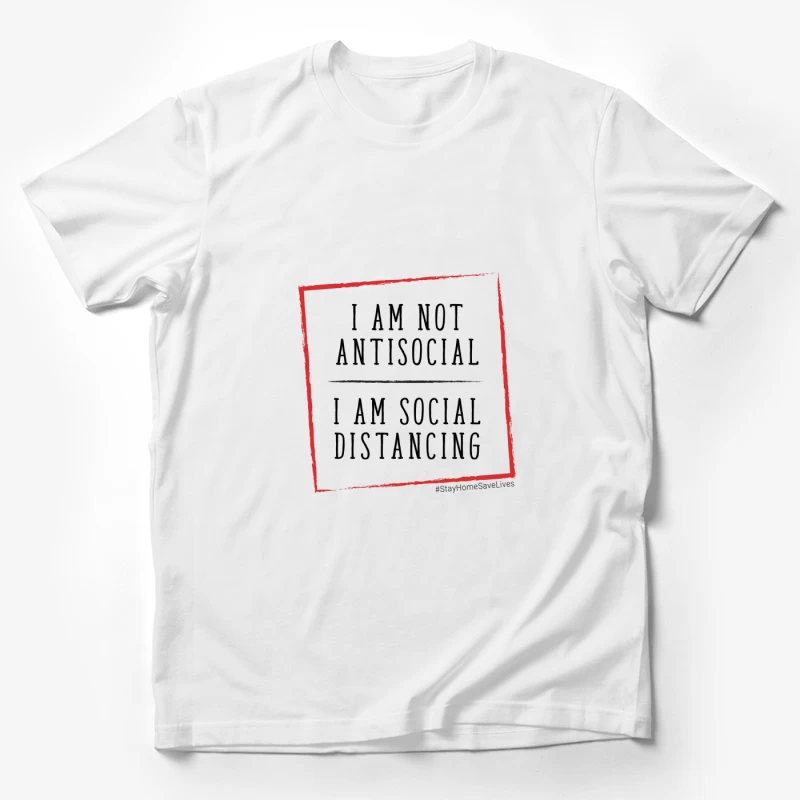 Carré abstrait rouge sur un fond noir Homme T-Shirt