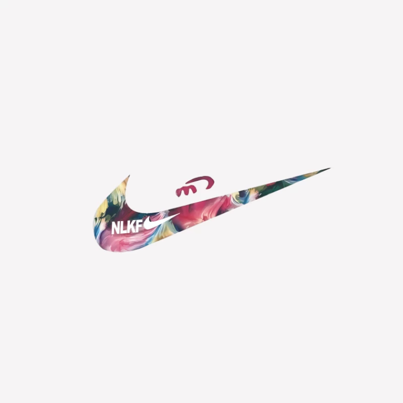 Kreatives Nike-Swoosh-Design Damen T-Shirt