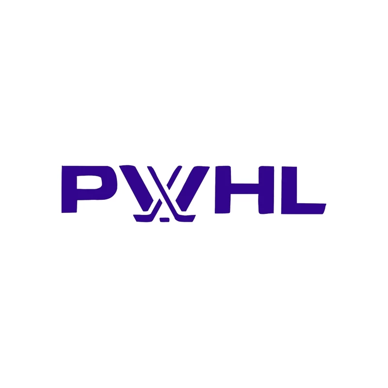 PWHL (Premier Women's Hockey League) Logo in Purple Tapestry