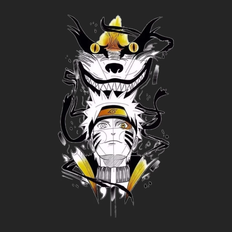 Anime-Krieger mit Dämon Herren Pullover Sweatshirt