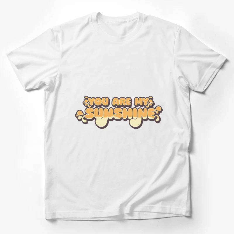 Bunter Schriftzug 'Du bist mein Sonnenschein' Herren T-Shirt