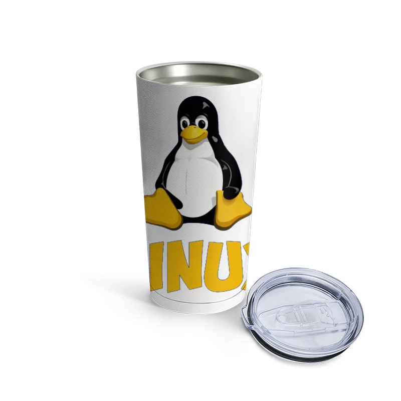 Tux: The Linux Operating System Mascot Logo Travel Mug