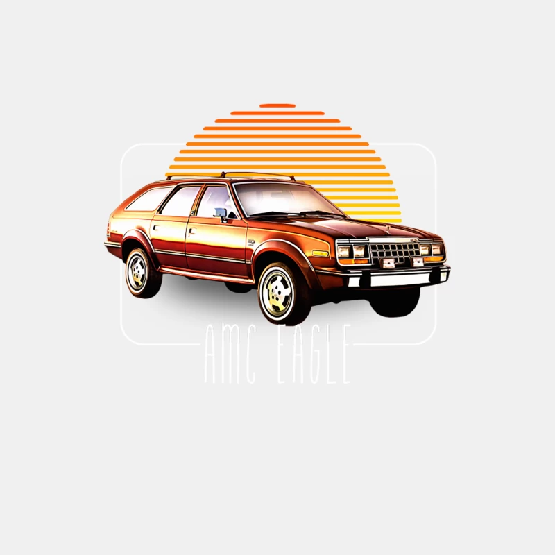 AMC Eagle  Retro Classic Car Lover Design Male Tank Top