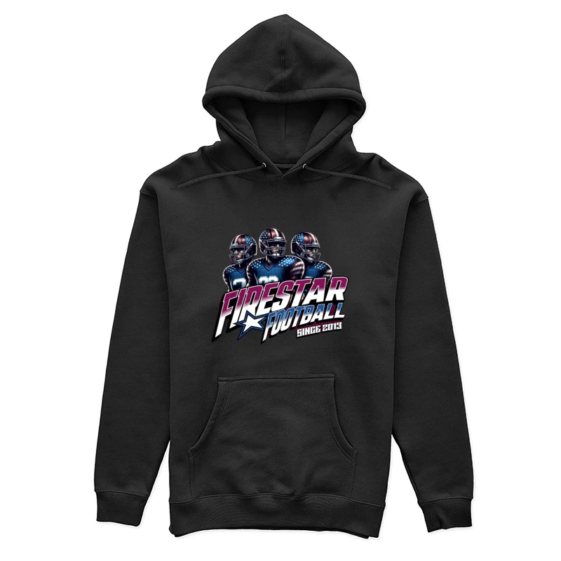 Dynamisches Football-Design von Firestar Damen Pullover Hoodie