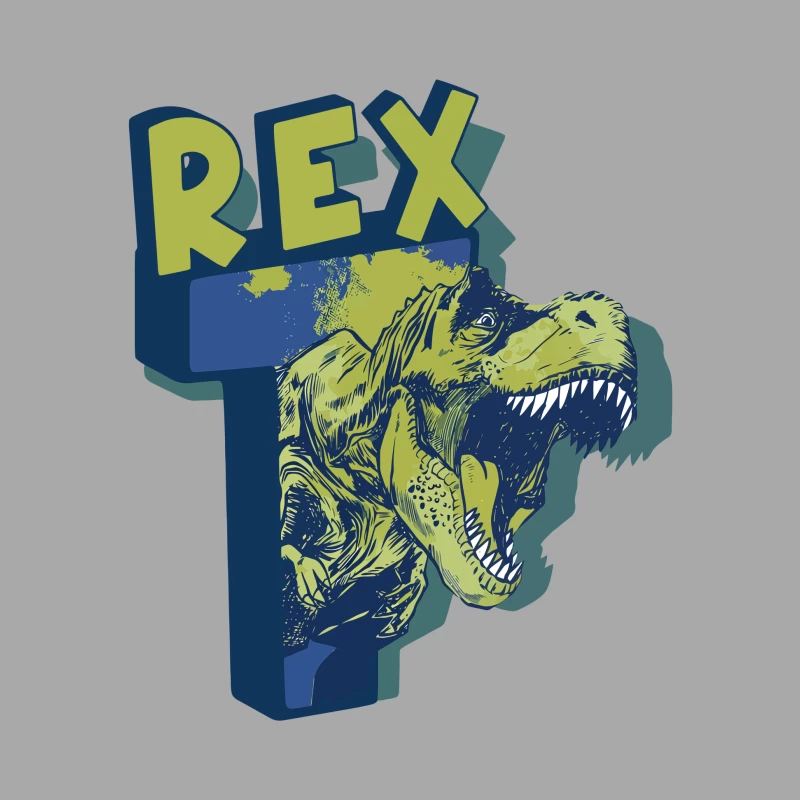 Bold Vintage T-Rex Graphic – Striking Dinosaur Design Male Pullover Hoodie