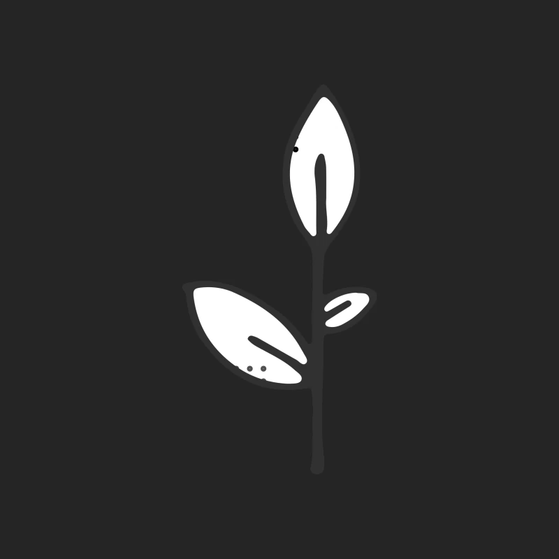 Illustration de plante minimaliste Femme Sweat-shirt à enfiler
