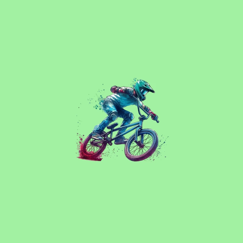 Dynamic BMX Biker in Action Coffee Mug