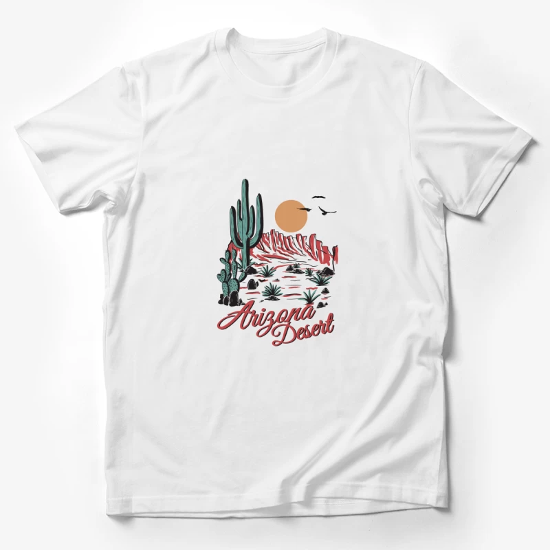Sonnenuntergang in der Wüste von Arizona Herren T-Shirt