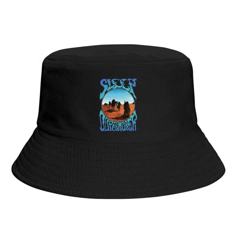 Desert Caravan Through Psychedelic Portal Bucket Hat