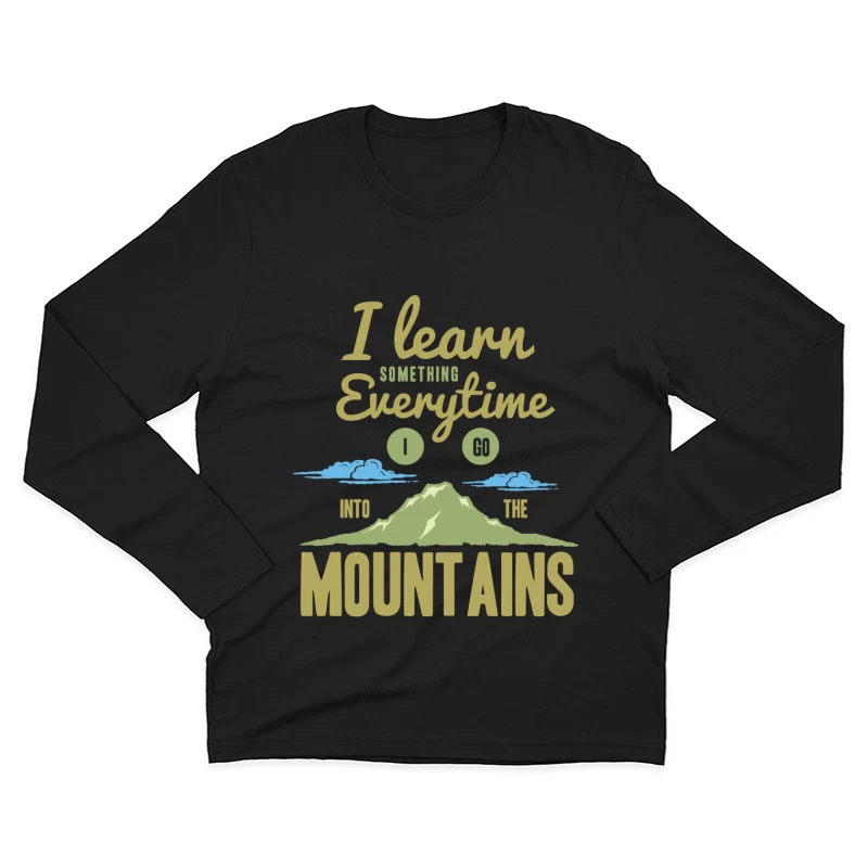 Apprendre dans les montagnes Homme Manches Longues T-Shirt