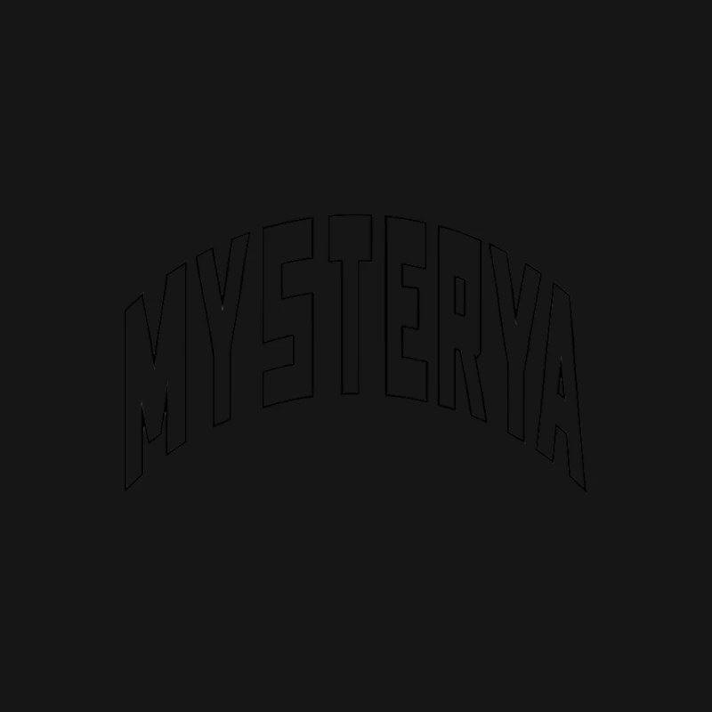 Mystery-Schriftzug-Stil Herren T-Shirt