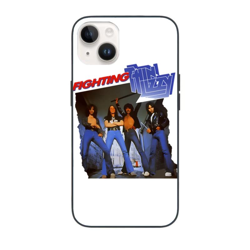 Thin Lizzy "Fighting" Album Cover Promotional Photo from 1970s iPhone Case