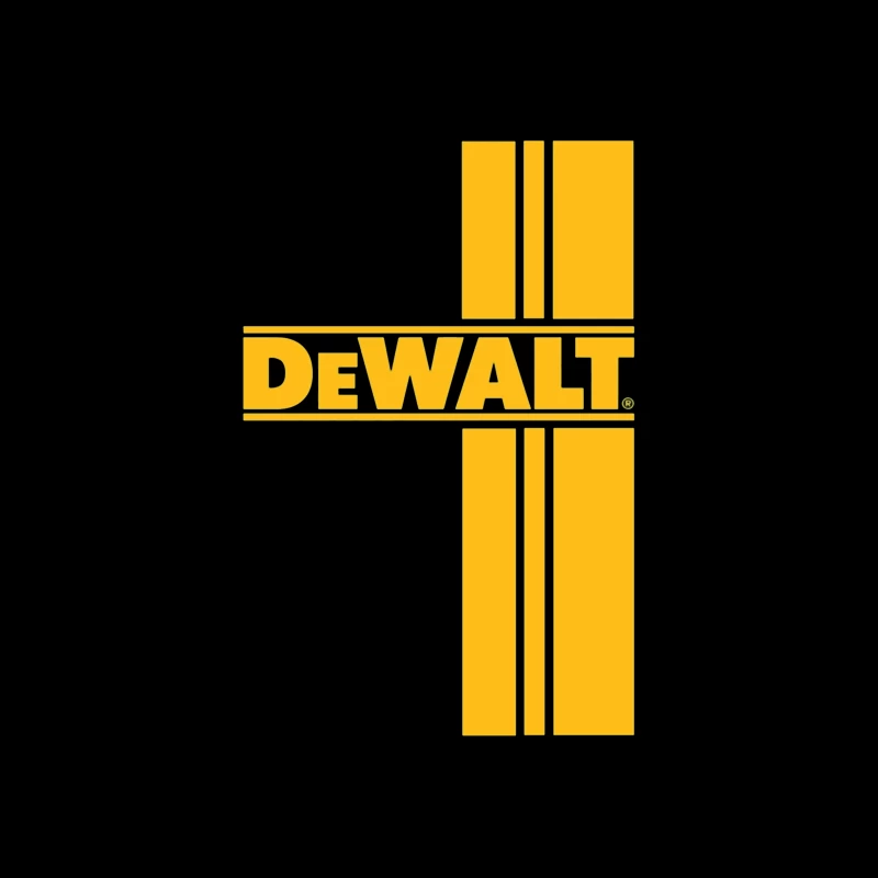 DeWalt Power Tools Brand Logo in Yellow Tapestry