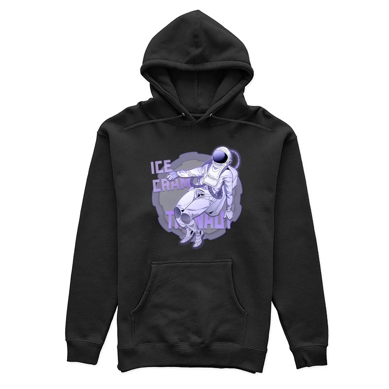 Astronaut im Raum mit Eiscreme Damen Pullover Hoodie