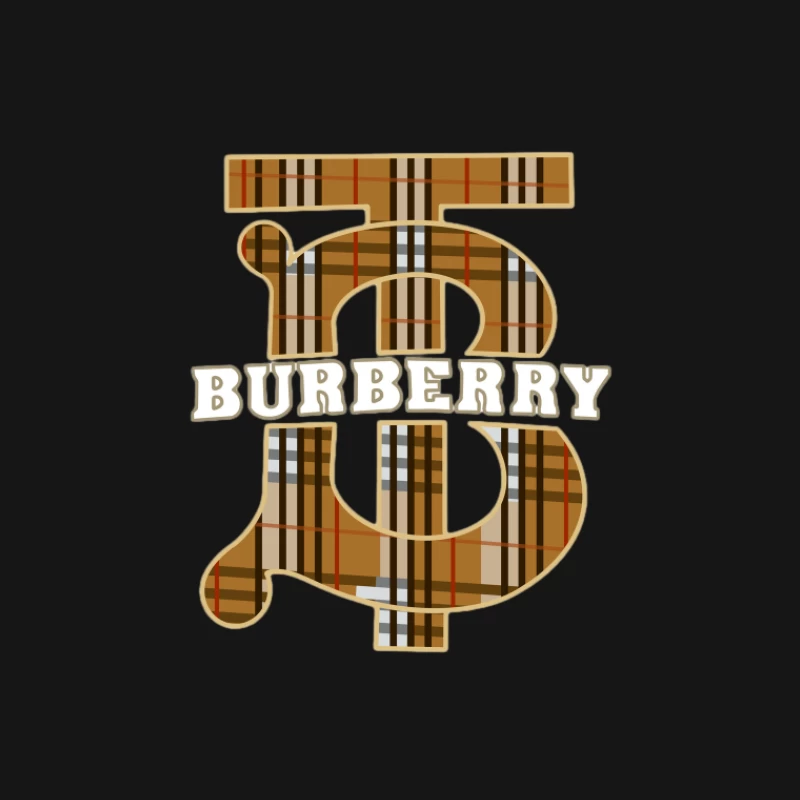 Burberry Logo mit Karomuster Herren T-Shirt