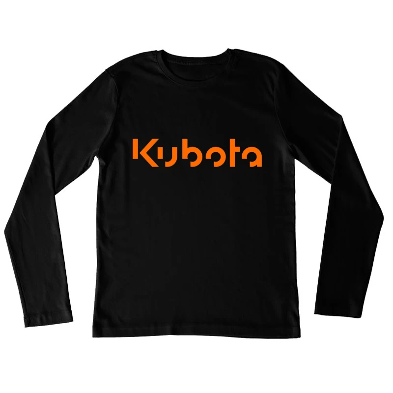 Kubota Corporation Orange Logo Design Female Long Sleeve T-Shirt