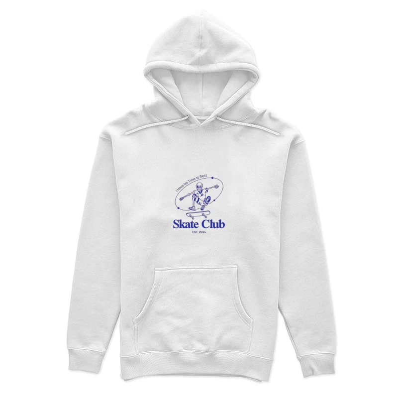 Skate Club Est 2024 Design mit Skelett Skater Damen Pullover Hoodie