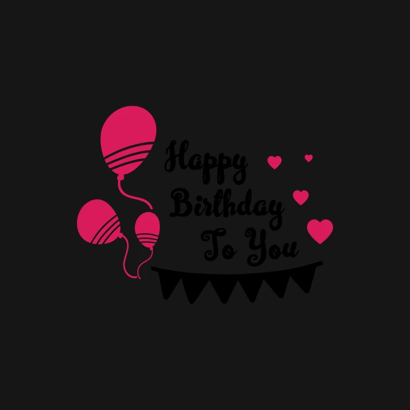 Balloons et cœurs roses Homme Manches Longues T-Shirt