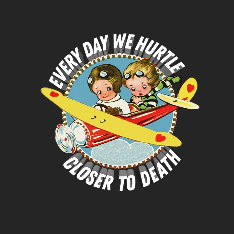 Every Day We Hurtle Closer To Death - Nihilist Statement Apparel Male Pullover Sweatshirt