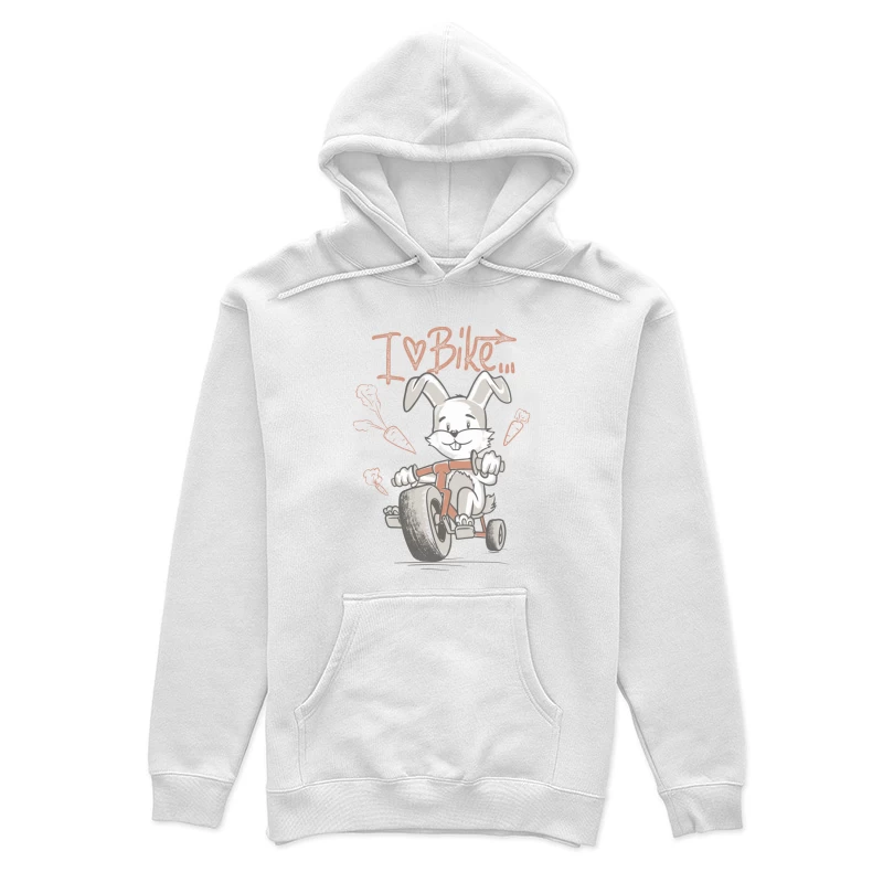 Lustiger Hase auf Dreirad Damen Pullover Hoodie