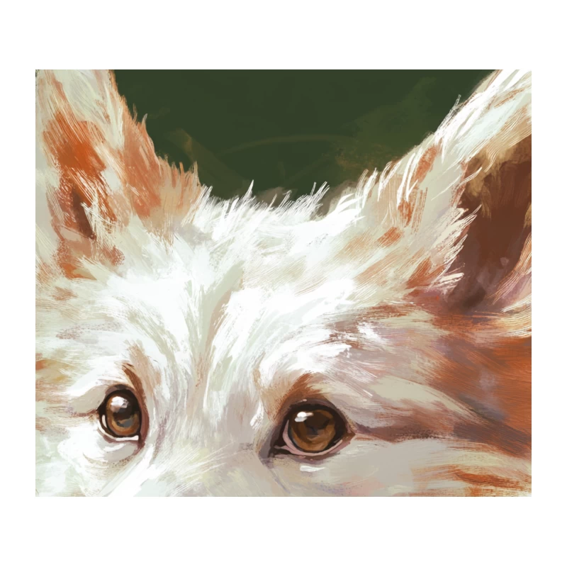 Adorable Westie: A Close-up of Canine Charm Tapestry