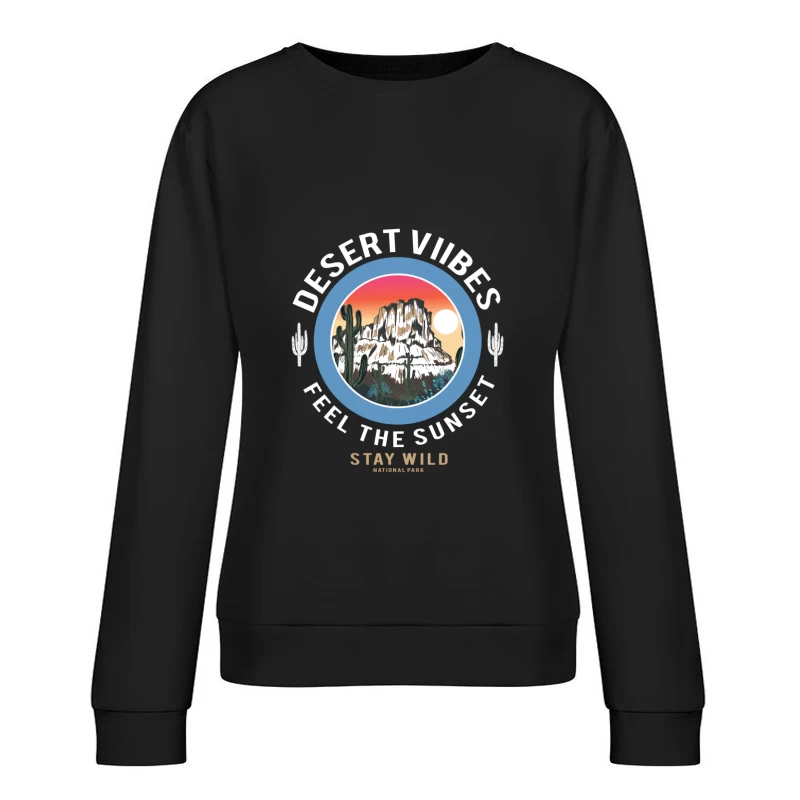 Wüstenstimmung und Sonnenuntergang Damen Pullover Sweatshirt