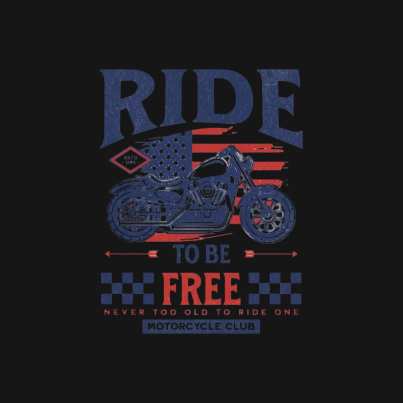 Motorrad Freiheit Ride Design Herren Langarm T-Shirt