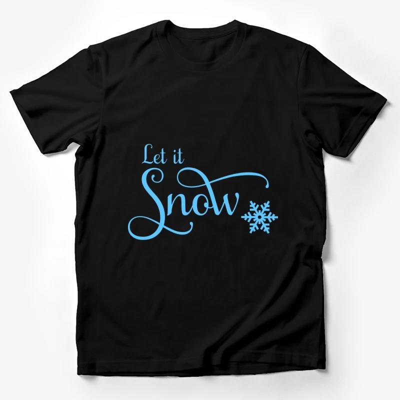 Design hivernal avec flocon et texte Homme T-Shirt
