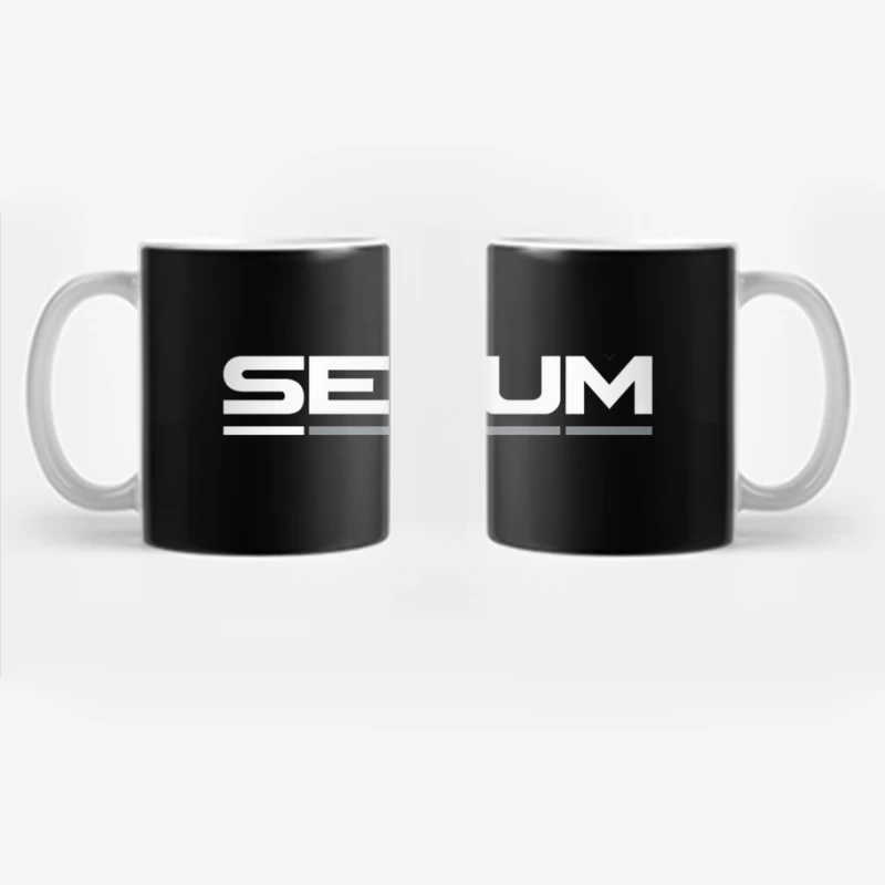 Minimalist Serum Audio Software Logo Design Coffee Mug