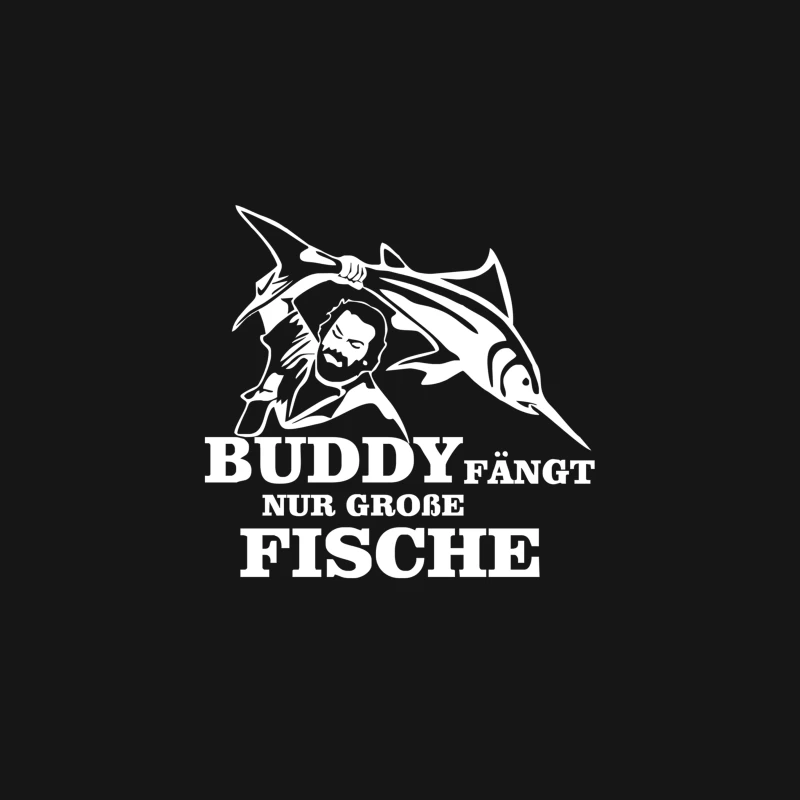 Buddy fängt nur große Fische FUNNY Desk Mat