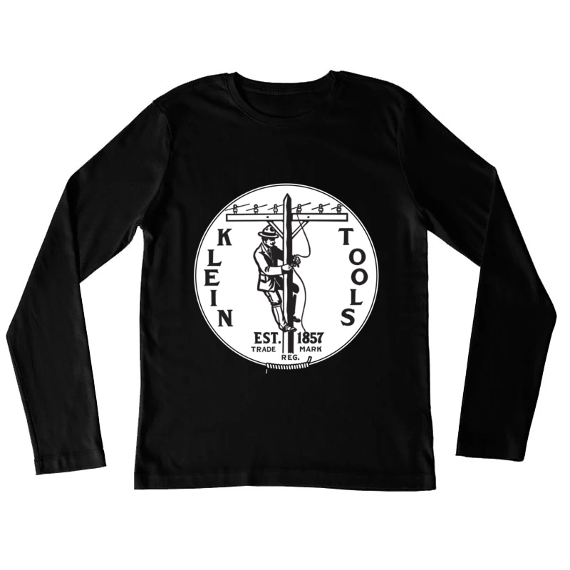 Klein Tools Vintage Lineman Logo Est. 1857 Female Long Sleeve T-Shirt