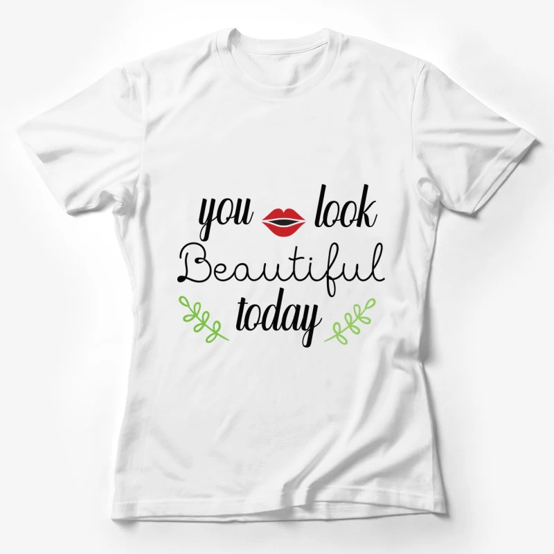 Compliment de beauté avec lèvres rouges Femme T-Shirt
