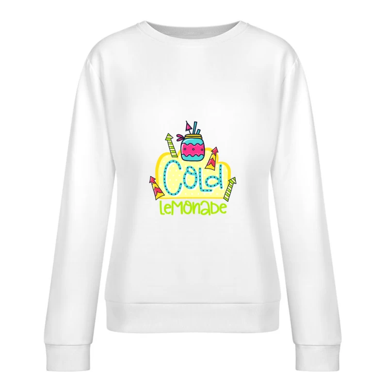 Design coloré de limonade fraîche Femme Sweat-shirt à enfiler