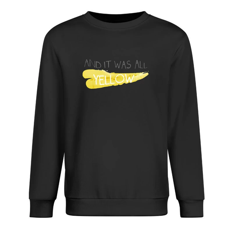 Coldplay Lyrics Yellow Male Pullover Sweatshirt