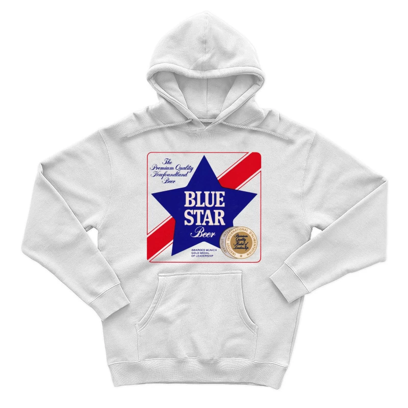 Blue Star Beer 22 Male Pullover Hoodie