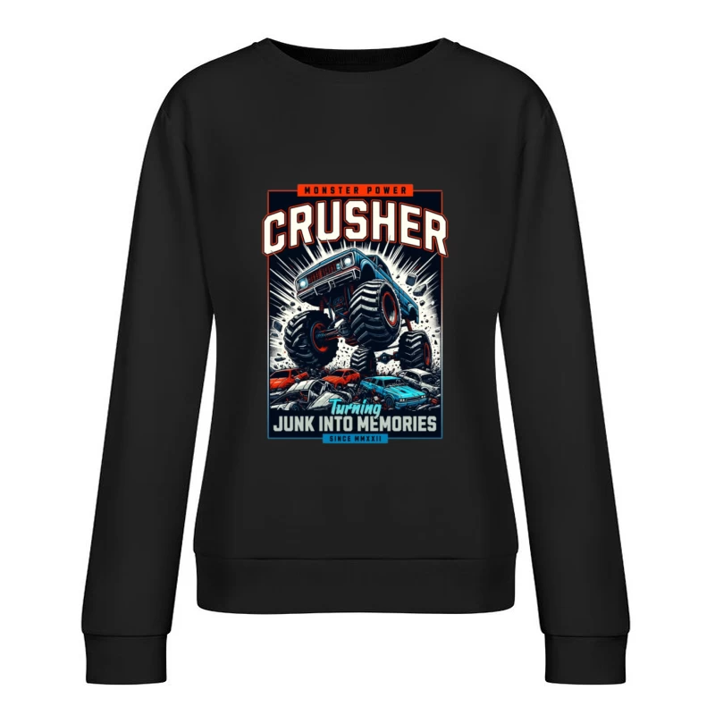 Art du Camion Monstre Écraseur Femme Sweat-shirt à enfiler