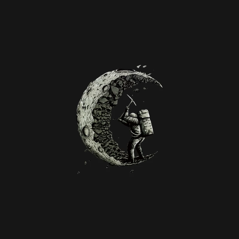 Astronaut bearbeitet Mond Damen T-Shirt