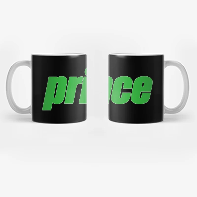 Prince Sports Brand Green Logo Coffee Mug