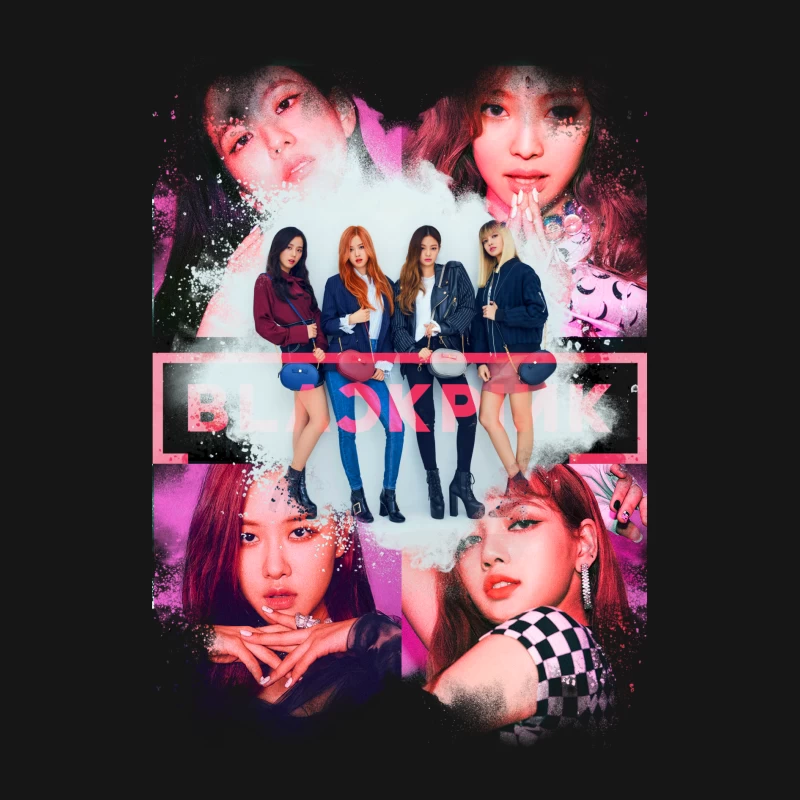 Vibrant K-pop Girl Group Fashion and Performance Showcase Female Long Sleeve T-Shirt