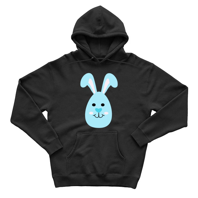 Lapin bleu mignon avec oreilles Homme Sweat à capuche