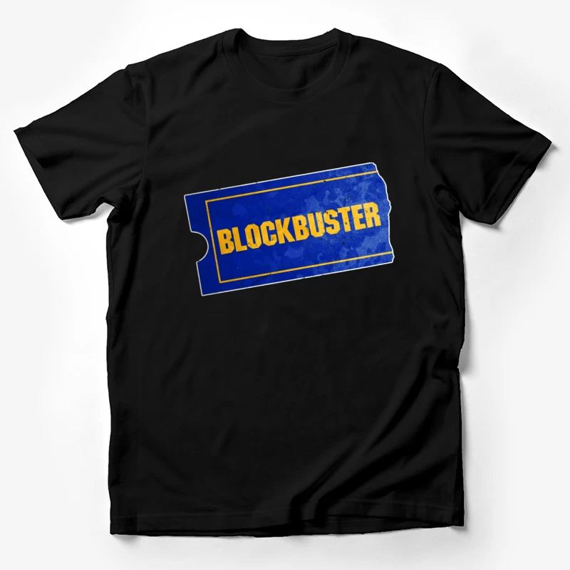 Vintage Blockbuster Video Rental Store Logo Ticket Male T-Shirt