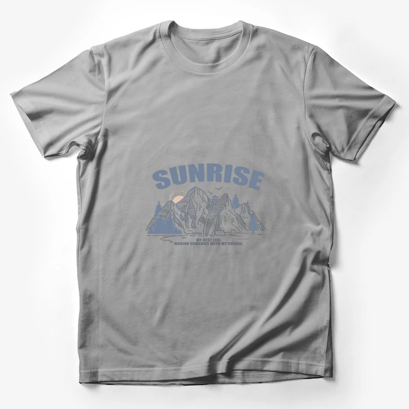 Berglandschaft bei Sonnenaufgang Herren T-Shirt